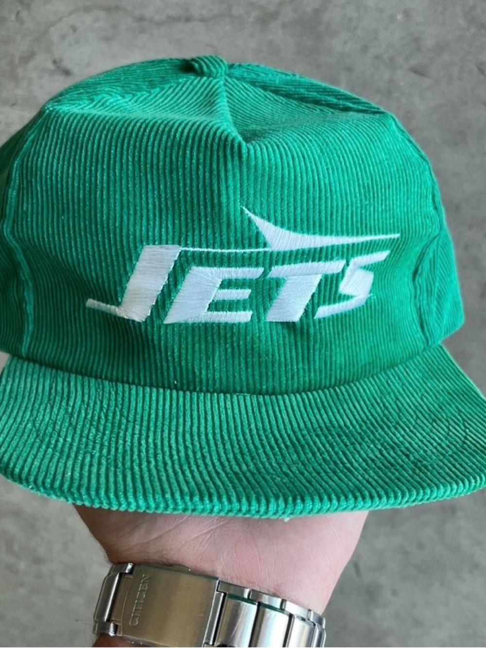New Embroidered New York Jets Corduroy Snapback